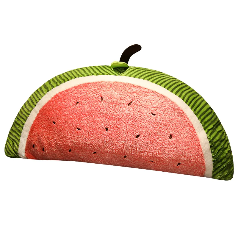 Custom Watermelon  Half Round Cushion Pillow 3D Cute Printed  Cushion  Home Decoration Chair Sofa Tatami Fruit Pillow Cushion