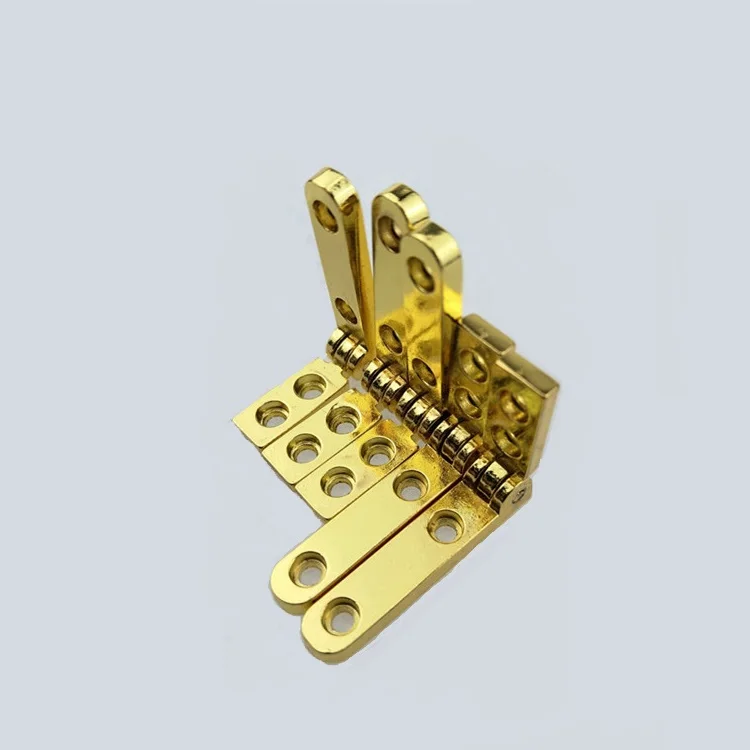 Gold color side rail hinge for wooden box