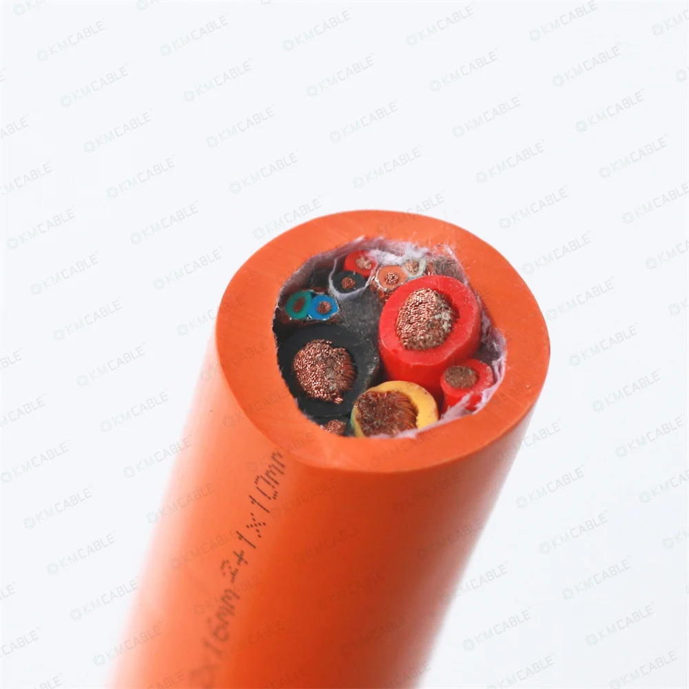 E Mobilty Charging Electrical Cable 1200V DC Halogen Free UV Oil Resistance EV Charge Connecting Cable