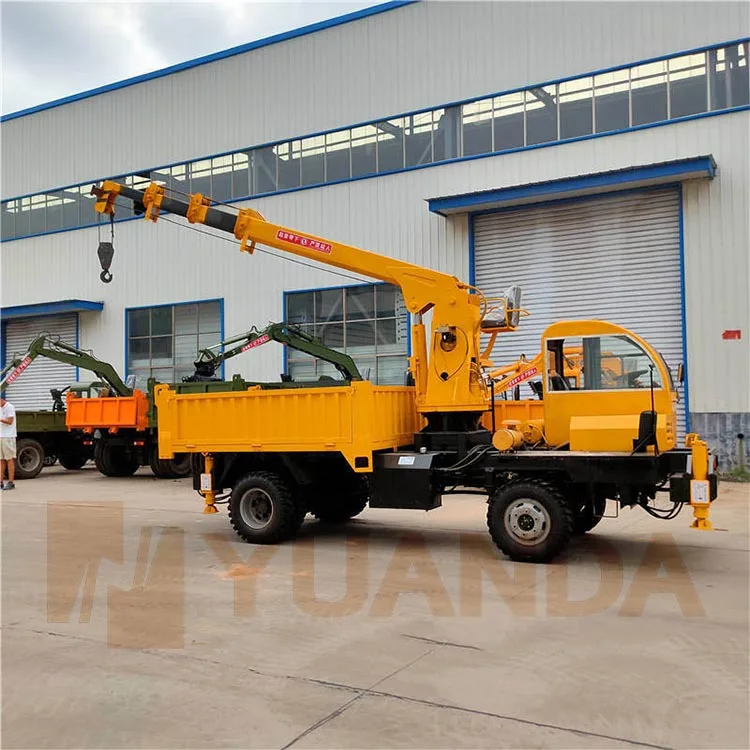 Small portable folding arm pickup truck lifting 1 tons hydraulic truck lifting is suitable for pickup trucks