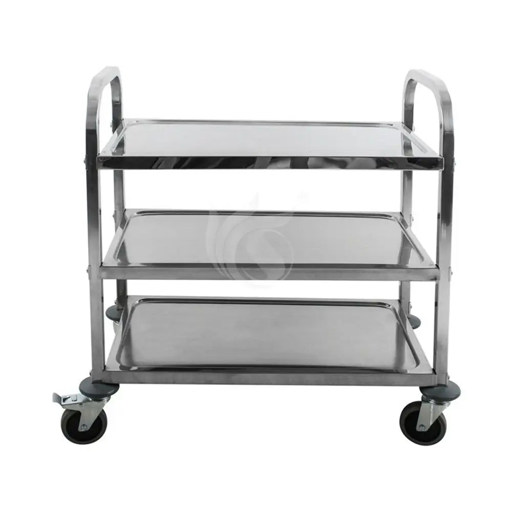 Wholesale Hotel And Restaurant Square Tube 3 Tier Serving Cart