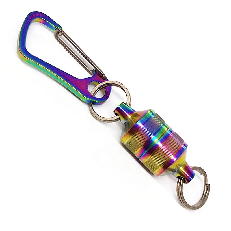 New Strong Magnetic Carabiner Alloy Carabiner Keychain Outdoor Camping Climbing Snap Clip Lock Hook Fishing Tool