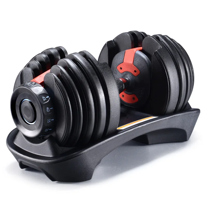 Adjustable Dumbbell Sets 10-50kg Multiweight Options Weighted Dumbbell With Anti-slip Nylon Handle