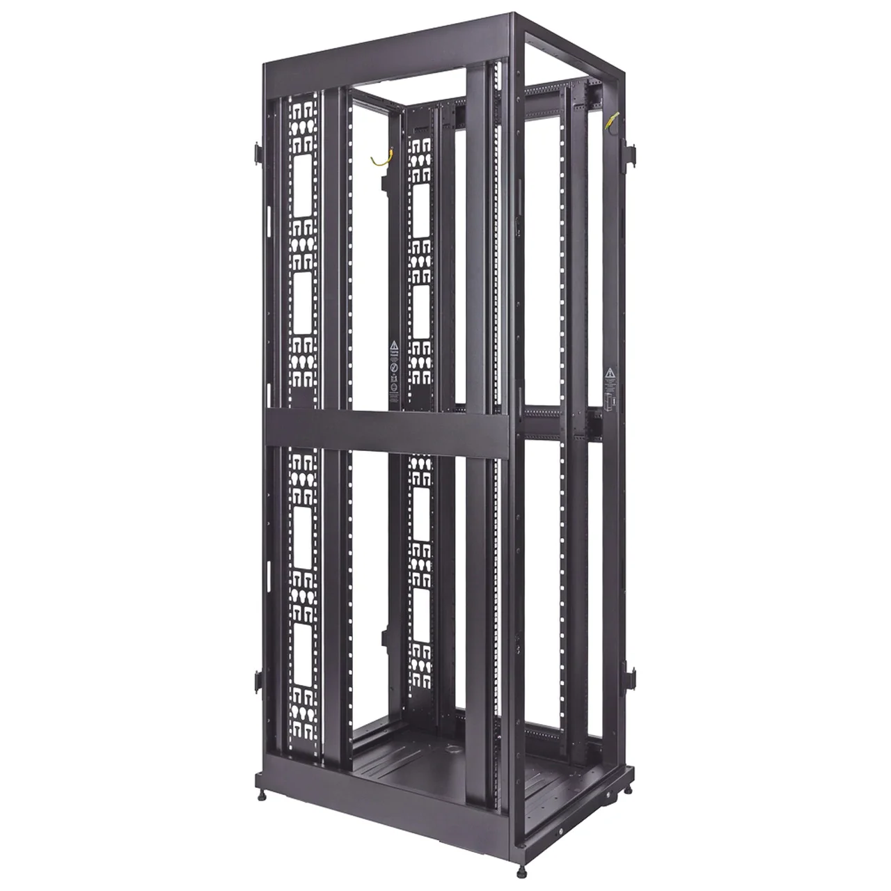 22u SPCC Cold Rolled Steel standing open black color network rack