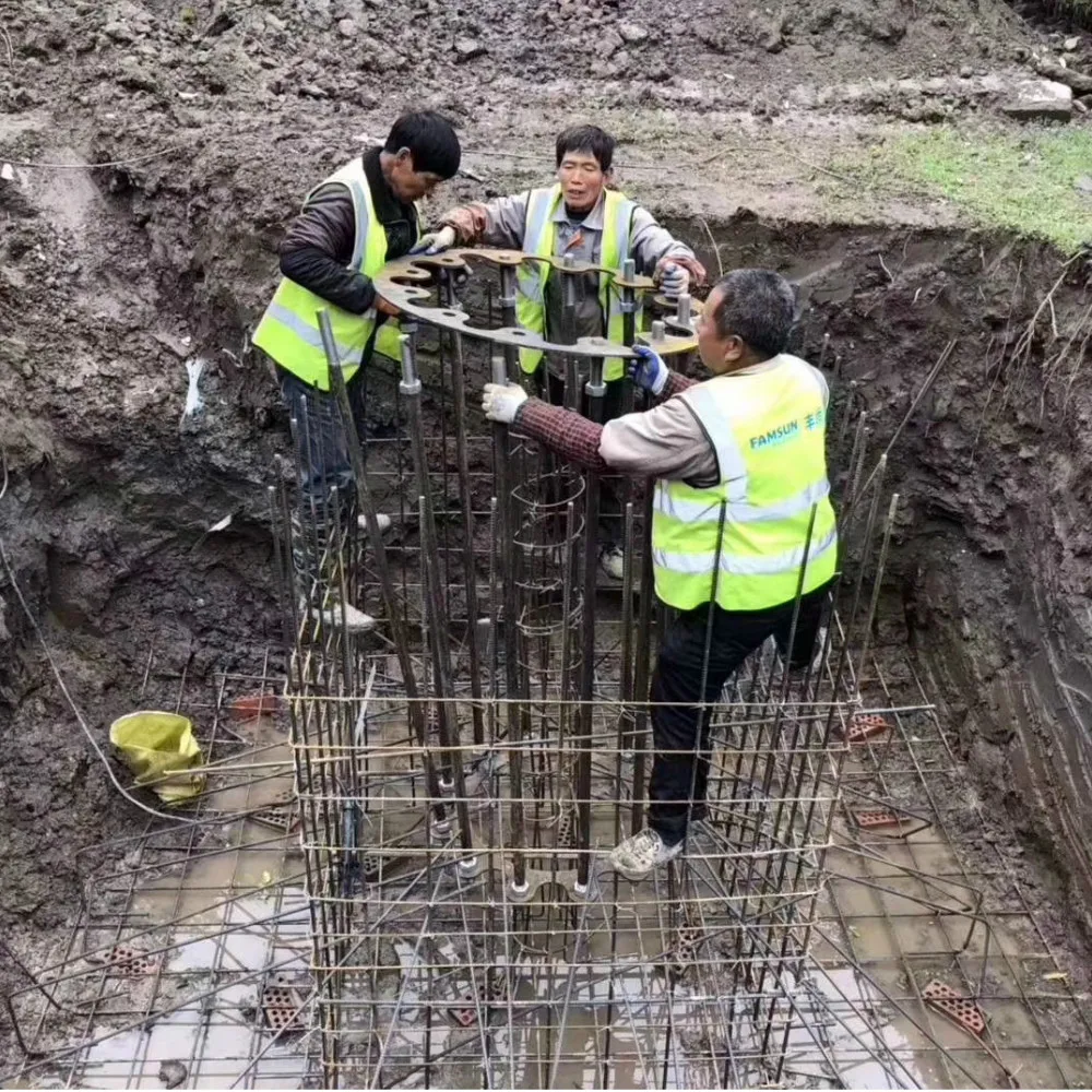 Galvanized Steel 15M Height Stadium Light Pole