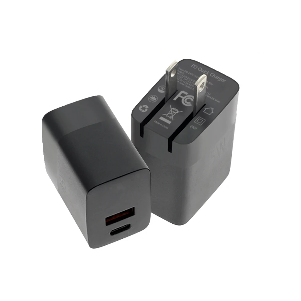 Greatpower Заводская поставка 45 Вт технология GaN PD QC 2 порта дорожное настенное зарядное устройство адаптер складной GaN 45 Вт