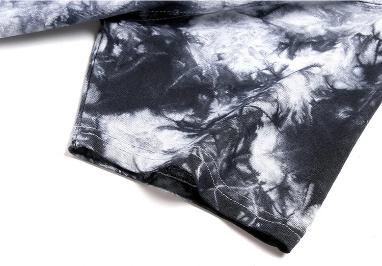 Oversized Unisex Tie Dye Short Sleeves Custom Printed Embroider Pima Cotton T-Shirts