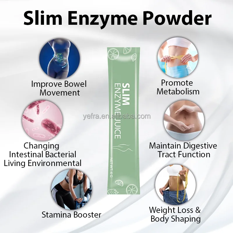 Custom Slim juice enzyme powder Fat Burn Detox Drink Fruit Juice Powder Wins town products