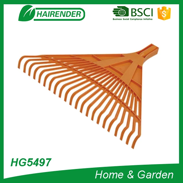 
plastic leaf rake garden rake 