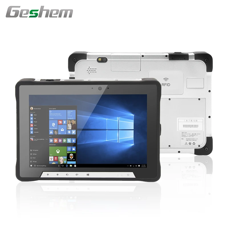 10 Inch Win 10  I3 I5 I7 Industrial Rugged Tablet PC Windows With WiFi BT GPS  Nfc Rfid Reader 1D 2D Barcode Scanner Fingerprint