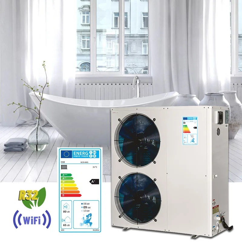 18KW 23KW  heat pump split 400L/h water production thermal heatpump air to water heater pump thermopompe with water tank