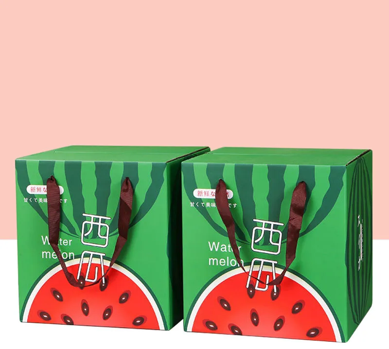 Hot Selling Watermelon Packaging Gift Carton Watermelon Packaging Gift Box Fruit Box Watermelon Packaging Carton Gift Box 1139