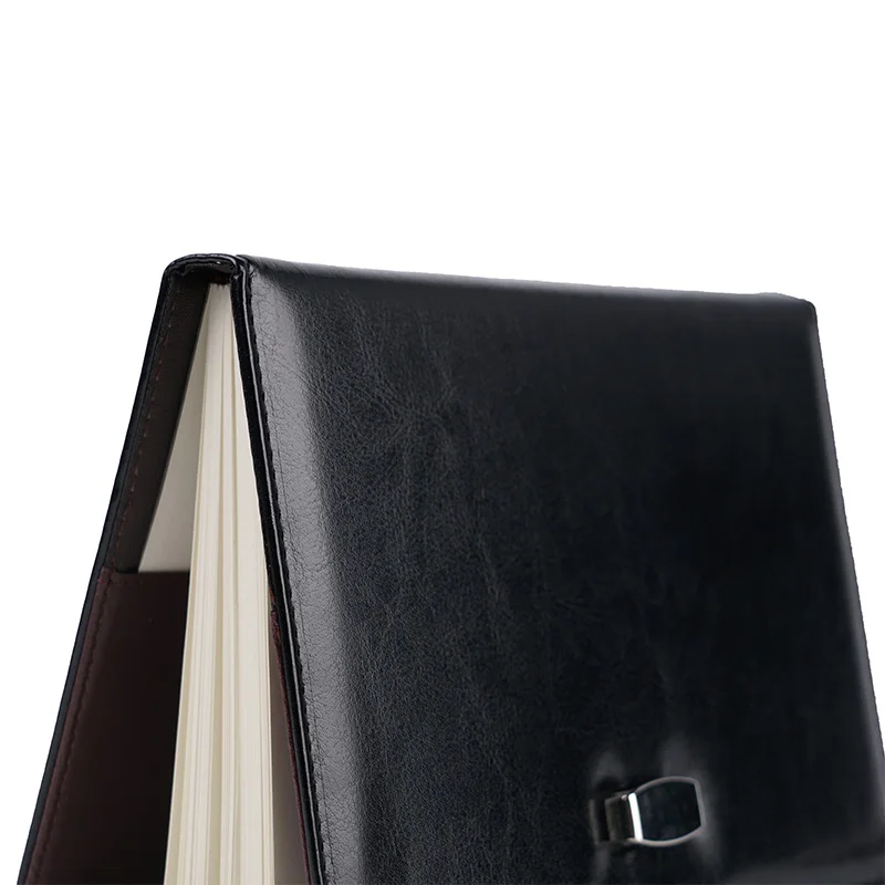 Black Notebook 25K Buckle Type Office And Business 150 * 217mm Office Supplies 120 Pages Notebook