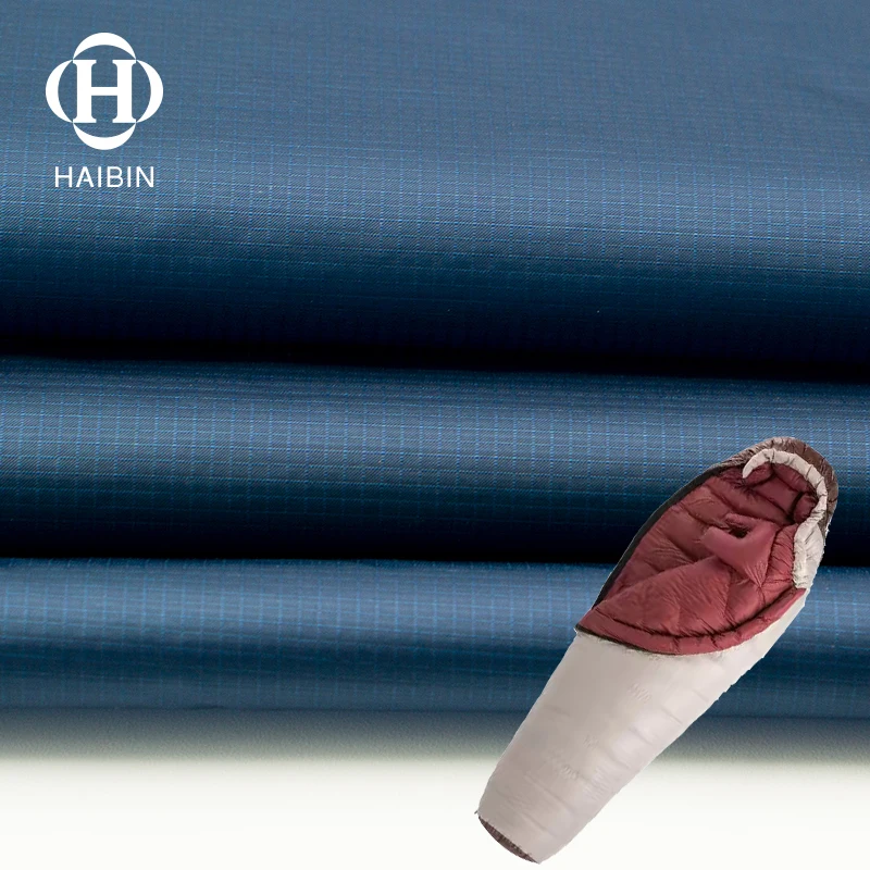 10D/0.6OZ Ripstop Nylon Fabric Ultralgiht Downproof & C0 DWR Treatment For Sleeping Bag