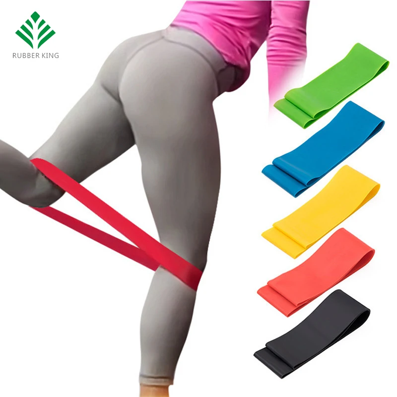 profession yoga products manufactured Customized Logo Exercise Fitness latex Booty Home Resistance Band