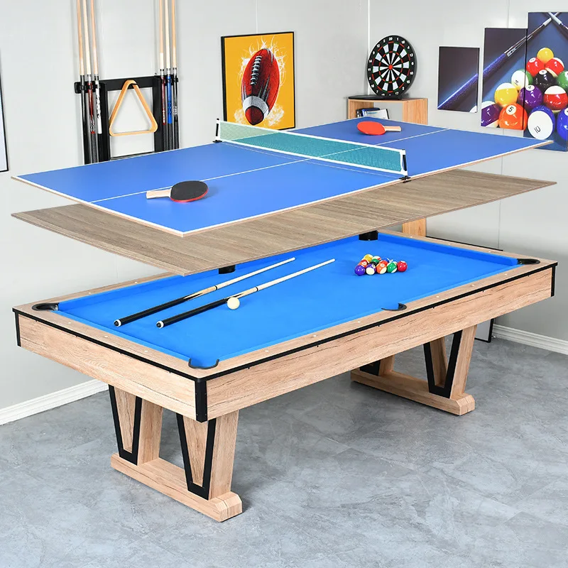 Direct Factory New Arrive  Nine Balls 7ft/8ft MDF Pool Tables 3 in 1 Sport Games Billiard Tables Indoor