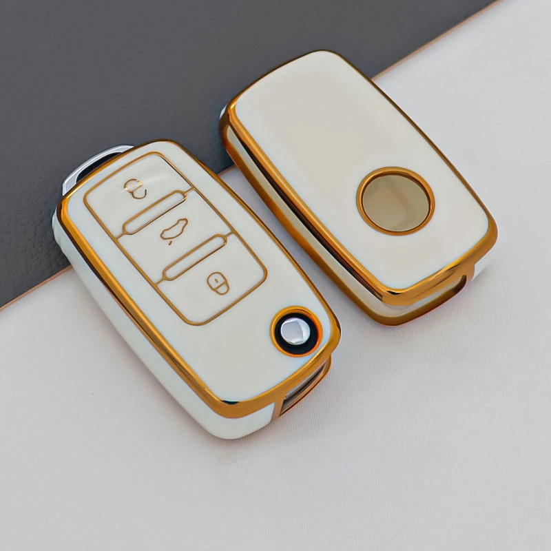 VW, Langyi Bora, Tuguan, Santana, Sudden polo, Smart Keys Case 4 Buttons Keychain Car Key Cover