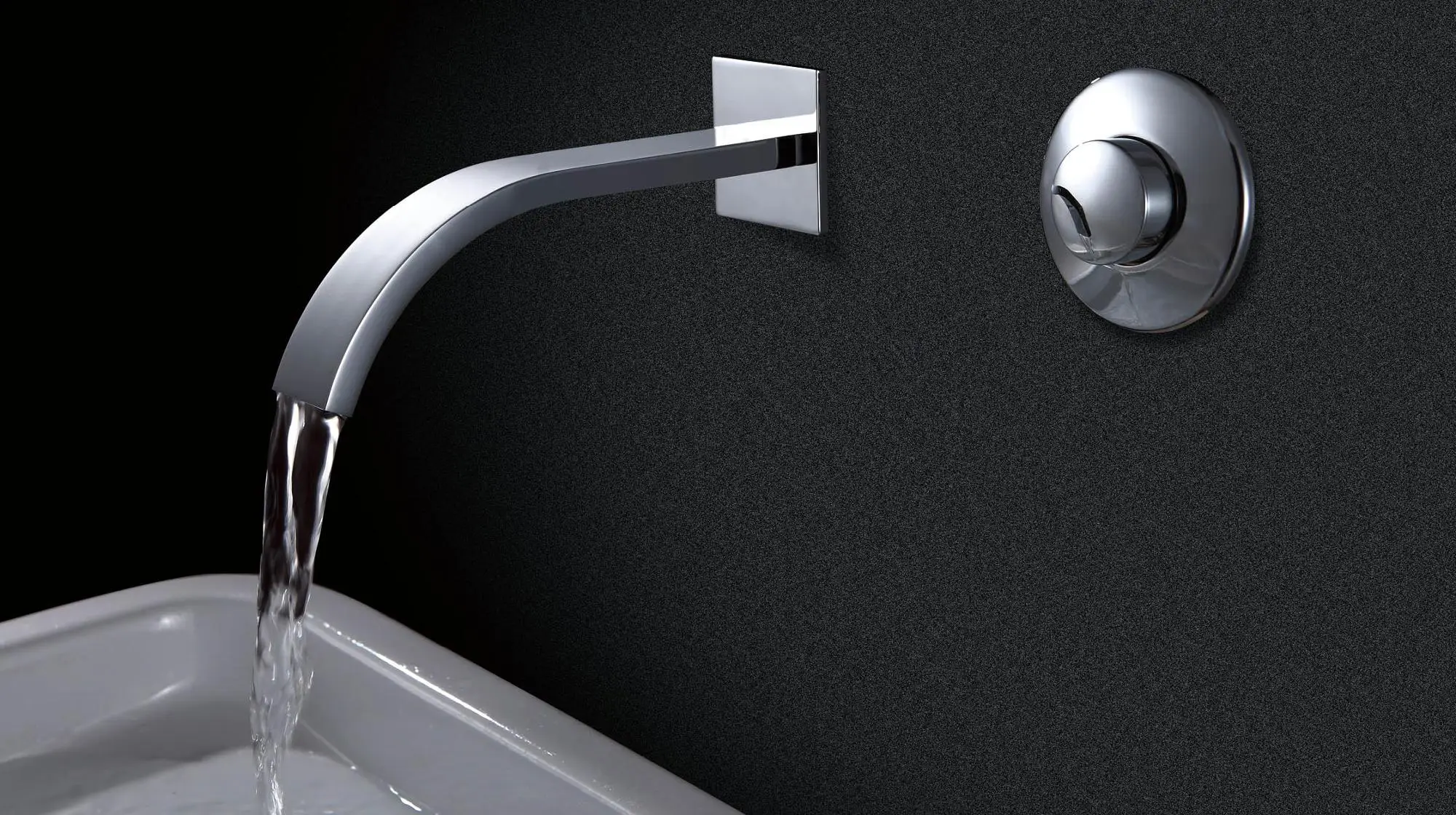 Concealed Self Closing Tap  Wall mounted time delay faucet Full Brass Water Saving