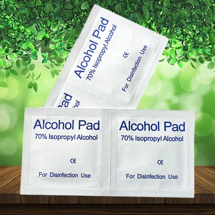 Eco-Friendly Disposable 70% Isopropyl Alochol Prep Pads 3*6 CM Customized Alochol Prep Pads for Adults