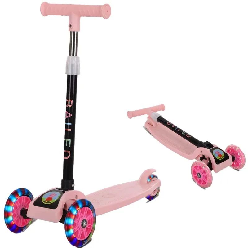 Hot Selling Luggage Scooter Kids Pulled Wheel Kick Toy Scooter Baby Adjustable Children Foot Scooter Or 2-8 Year Kids