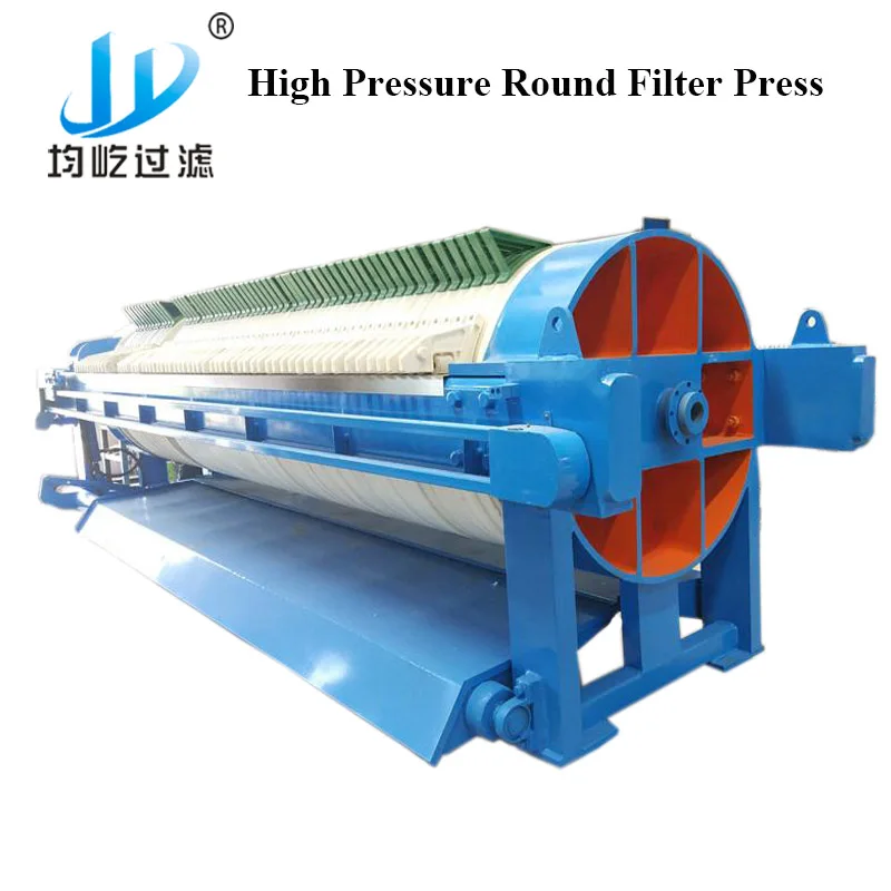 Round Kaolin High Pressure Efficient Filter Press Circular Filter Press for Pottery Clay