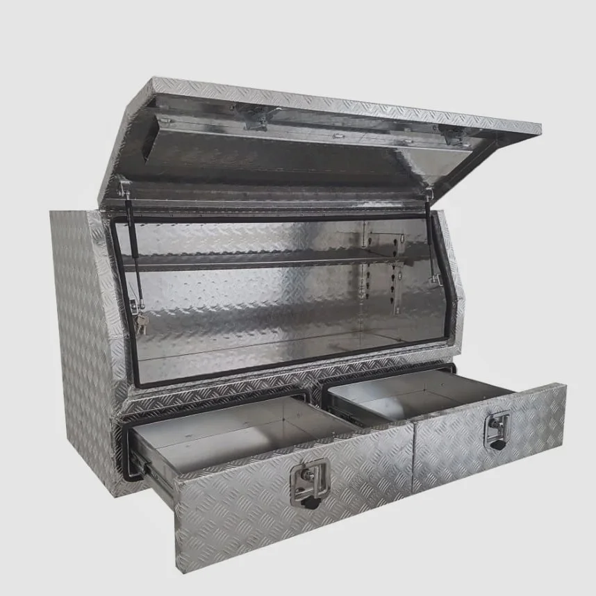 caravan Aluminum toolbox Aluminum Pickup Trunk Chassis railer Tool Box semi truck tool box heavy duty tool box