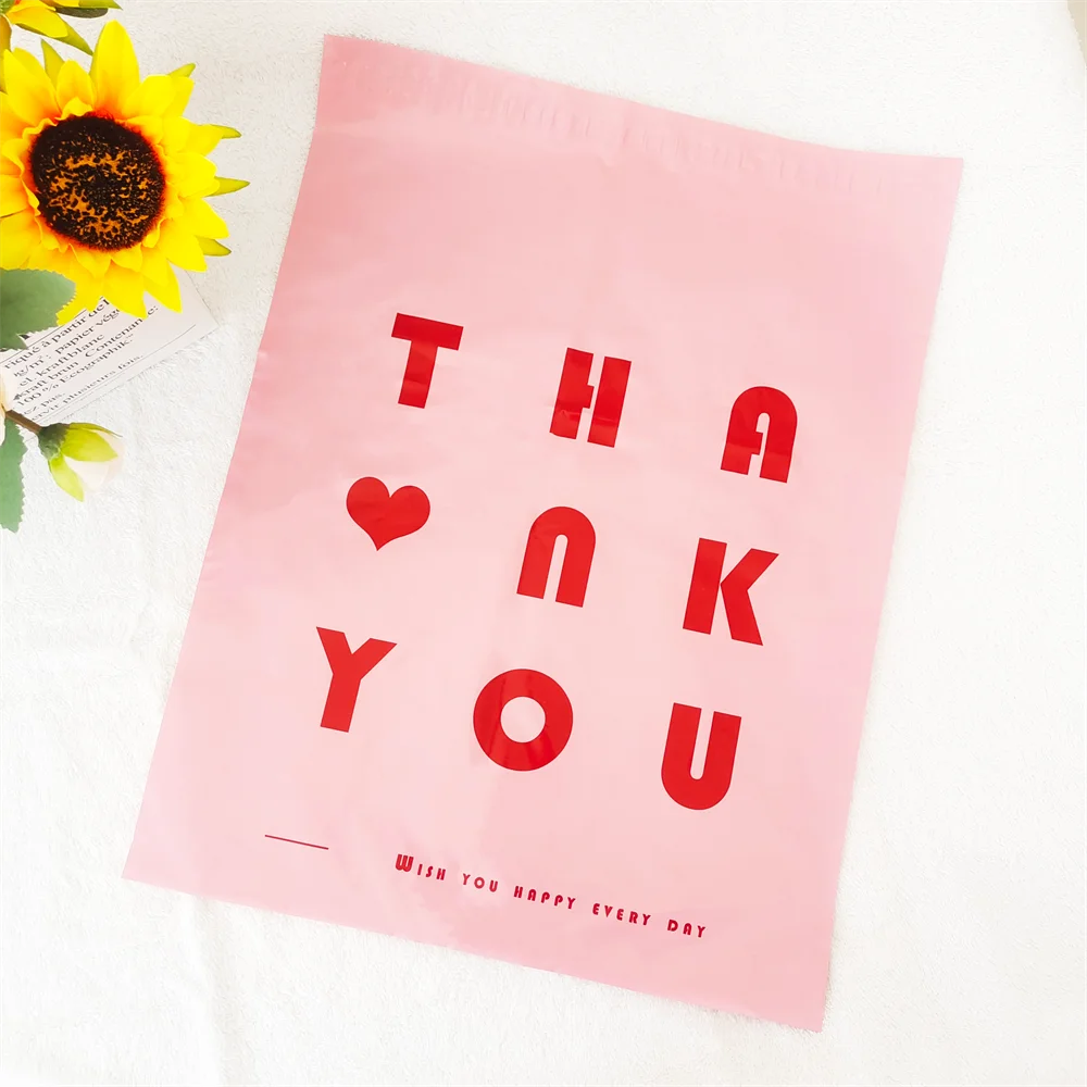 In Stock 25*35cm  green pink  White Polymailer Mailing Bags Pink Poly Mailer Custom Logo Mail Courier Envelope Bag Plastic