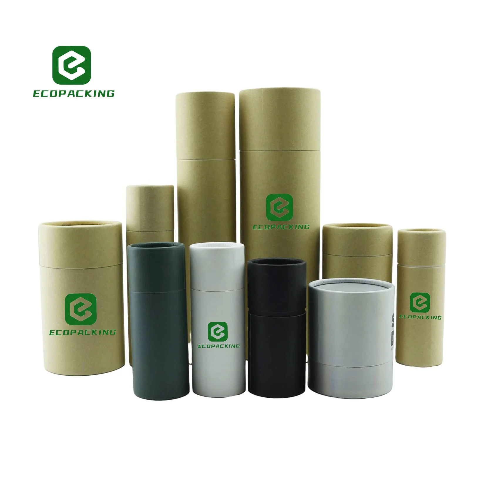 Biodegradable Kraft Paper Tube Packaging Food Grade Round Cardboard Box Paper Tube for Cosmetic Packaging