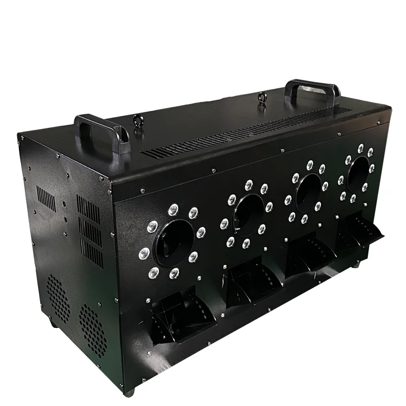 LED Stage Smoke Bubble Machine Special Effects Performance for Weddings and Large Events Four-Wheel Hole Bar Decorations