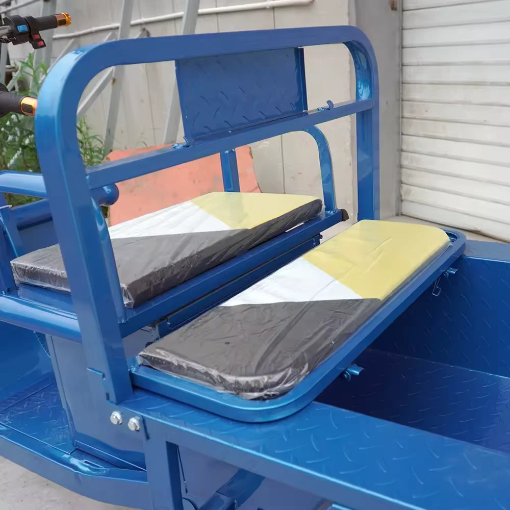 2024 Wholesale Adults Electric 3-Wheel Cargo Tricycle 1 Ton Capacity Open Body Motorized Driving Type for Family Use Passengers