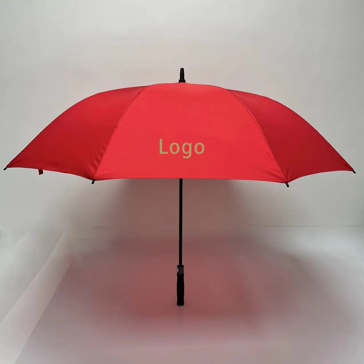 Good Quality Factory Directly Lightweight Luxury Wood With Logo Wooden Handle Storm Proof Golf Umbrella