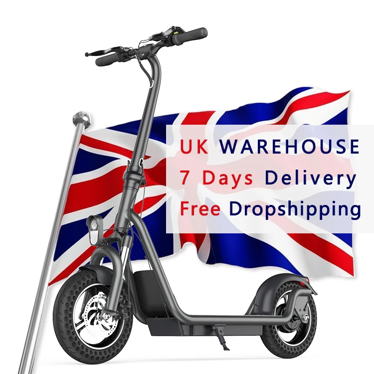 Stock Uk Europe Eu Warehouse Harly Kids 350W 450W Powerful 10 Inch Two Wheel Off Road Long Range Fast Adult Electric Scooters