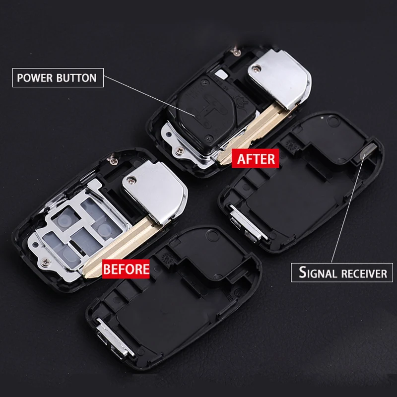Folding Key Shell Folding Key Case  Key Case Key Chain Key Ring For Toyota FJ Cruiser