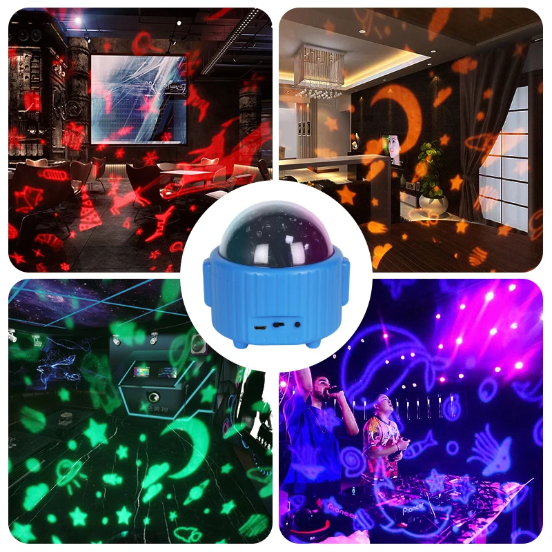Christmas decorations Projector lights sound Activity Night Light remote control Star Lighting Room Color Design Disco Ball