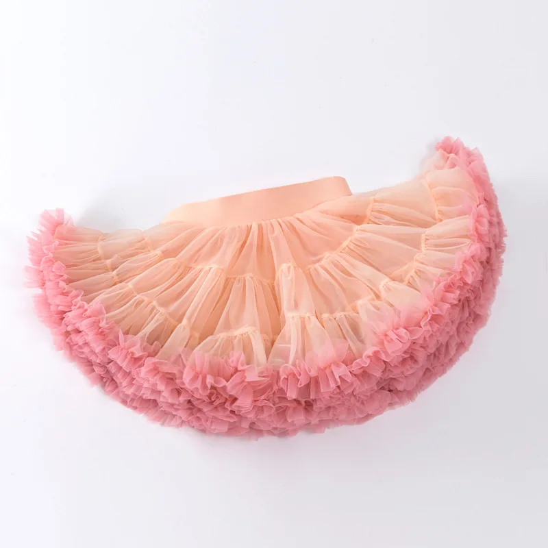 Women girl tutu half skirt summer party holiday fluffy puffy tulle pettiskirt birthday everyday black casual  elegant ball skirt