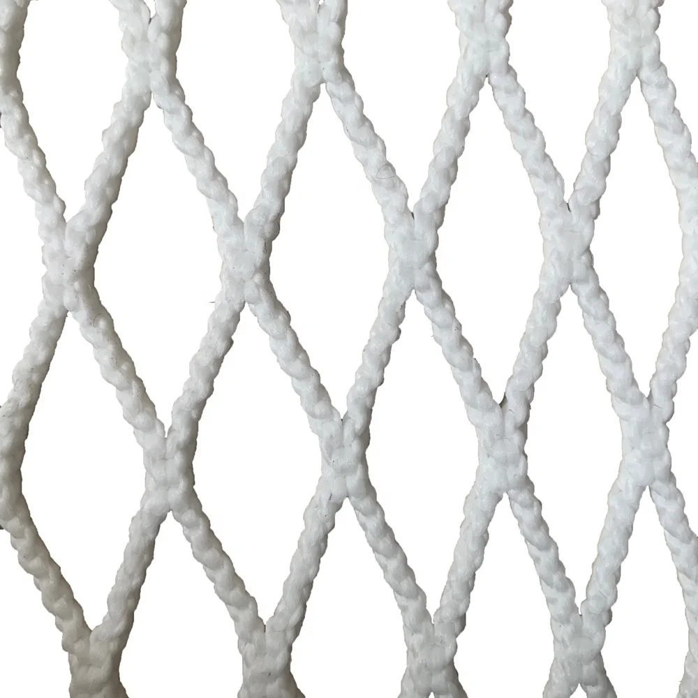 Heavy Duty White Coated Lacrosse Traditional Hard Mesh Goalie Lacrosse Stick Mesh