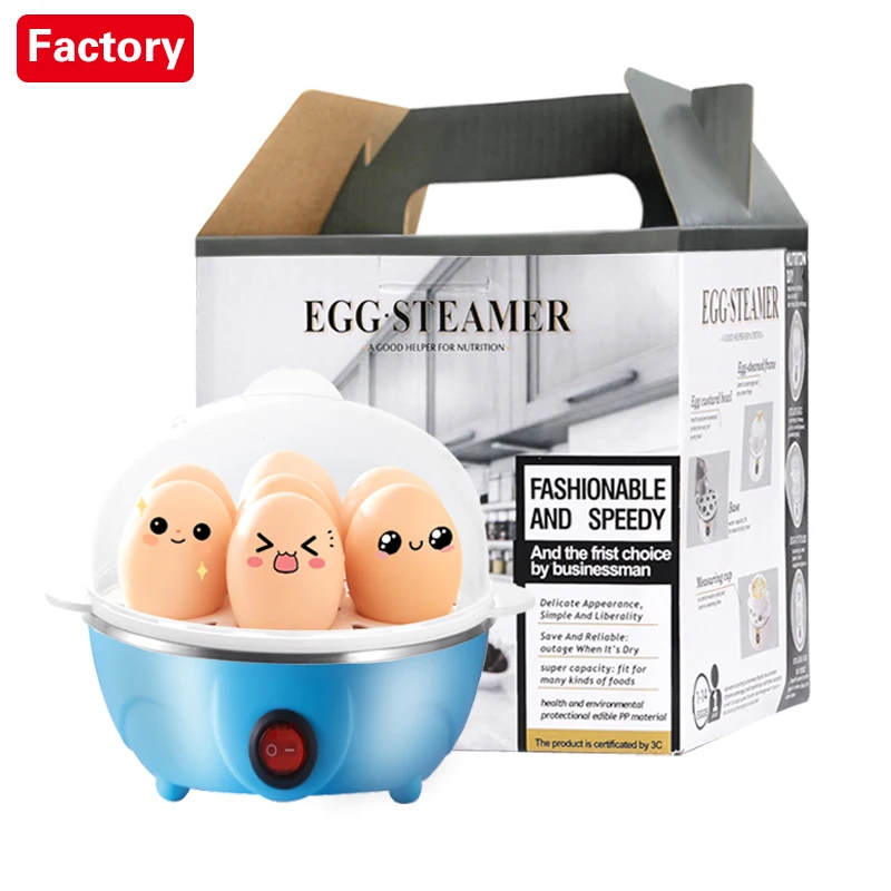 Household portable automatic mini egg electromechanical stainless steel boiler quick egg boilers for hard boiled egg steamer