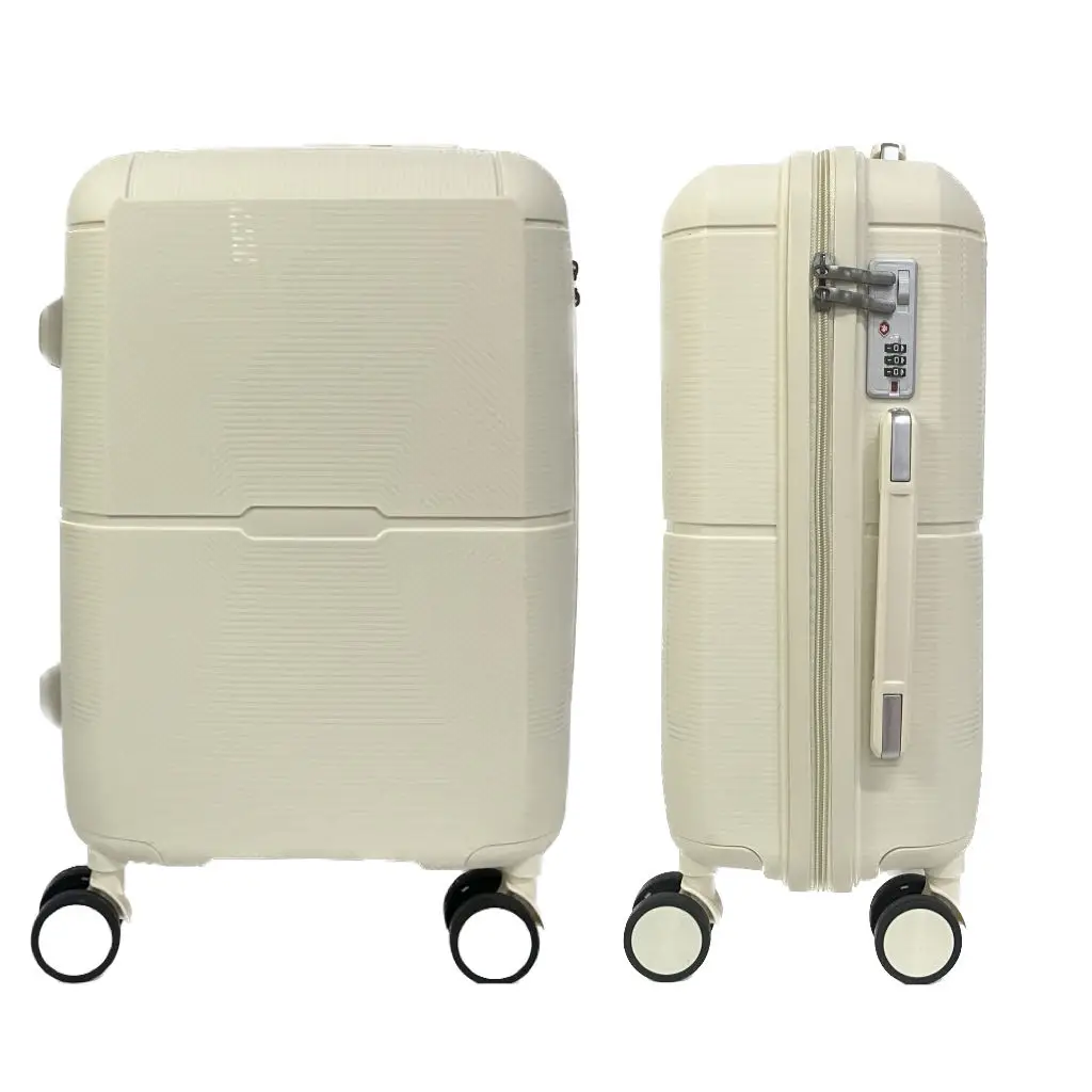 2024 Can Seat People High Quality Travel Trolley Bag Hard Case 100% PP Suitcase Sets Luggage