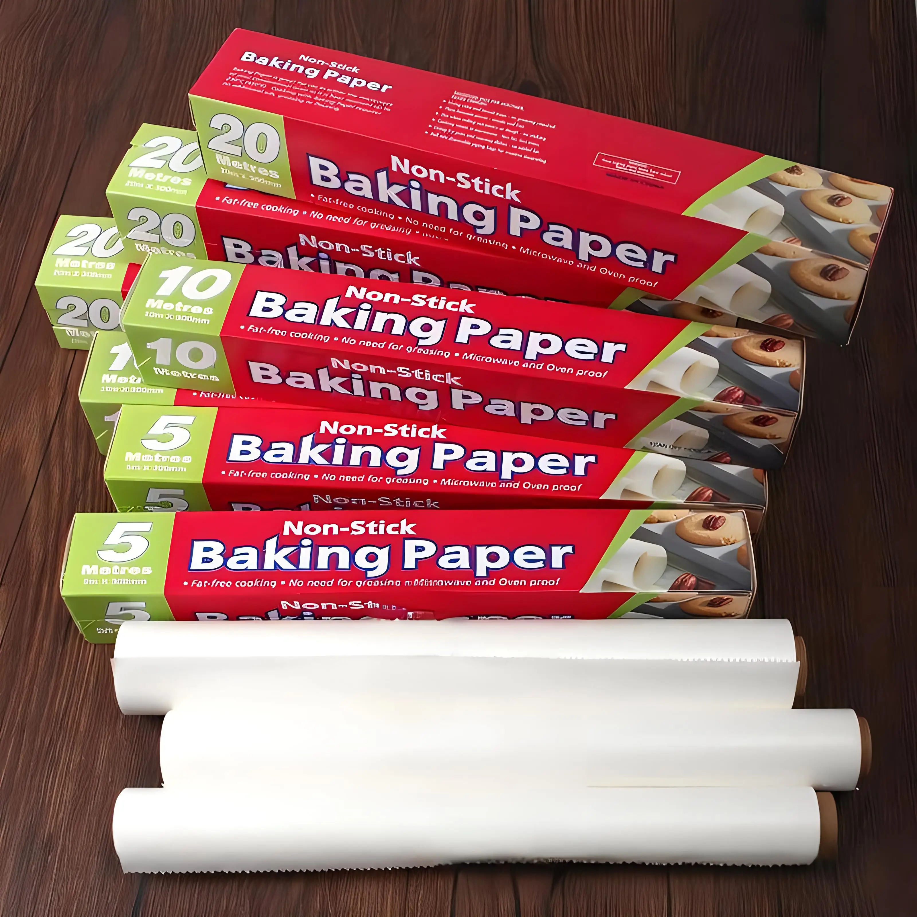 30cm*5m 10m 20m 35gsm 40gsm greaseproof cooking baking parchment paper cooking baking silicone paper rolls