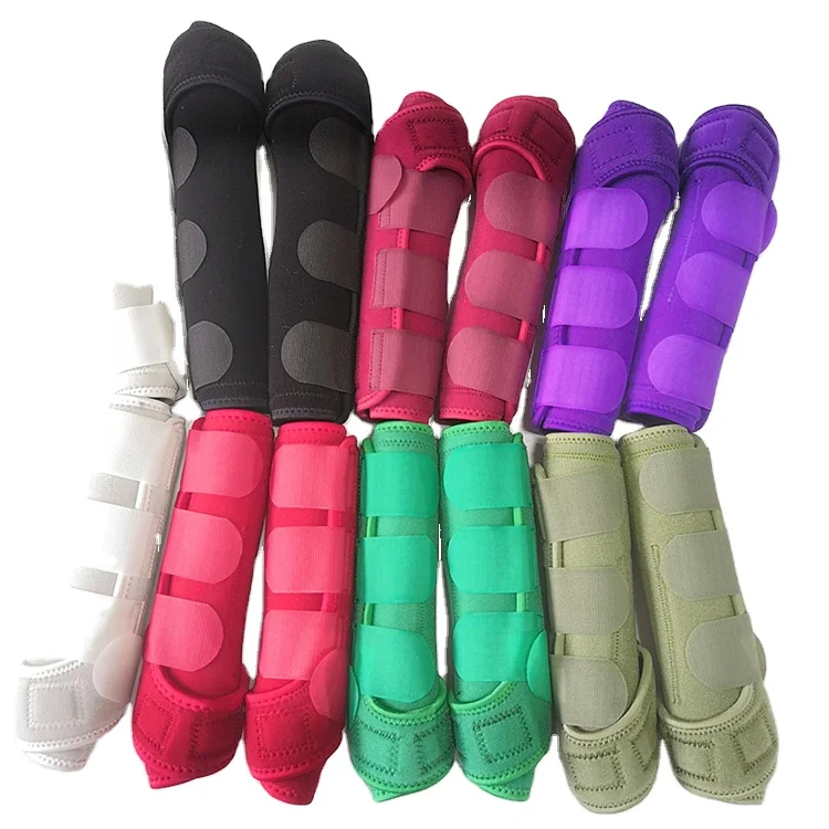 Horse Boots Pack Leggings Equestrian Leg Guard Equestrian Leggings Sports Medicine Boots For Horse equestrian leggings