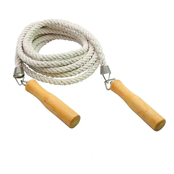 Skipping Rope Long Jump Rope with Wooden Handle for Kids and Adult