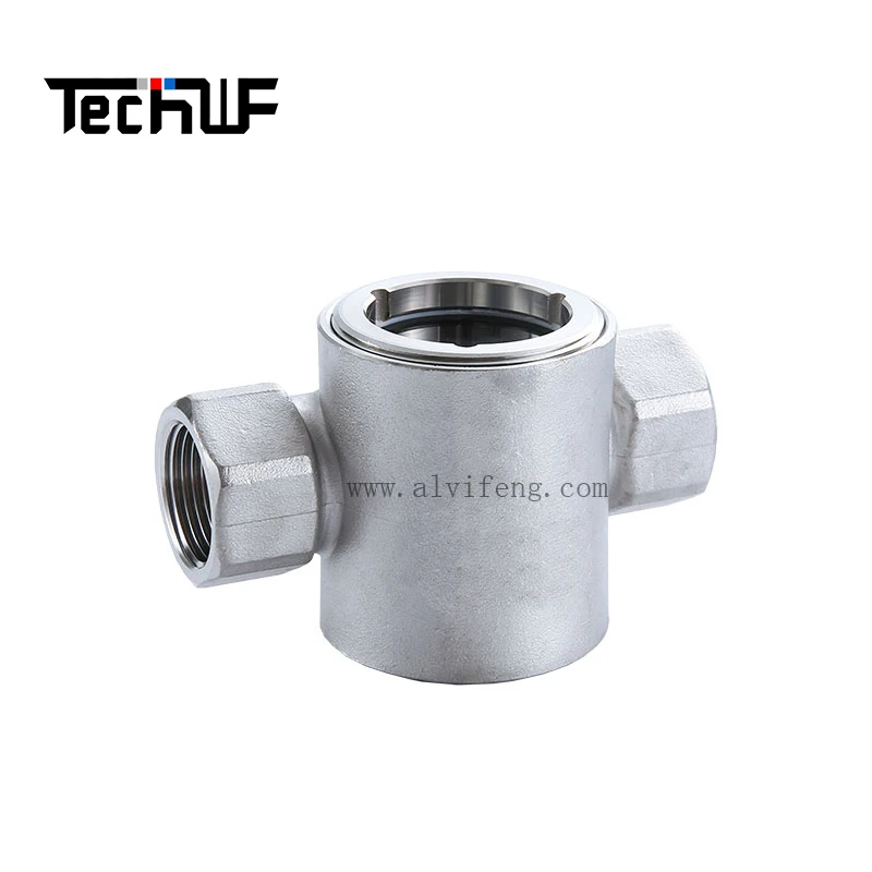 Flow Meters 1inch stainless steel impeller indicator full view flow observer with Thread End