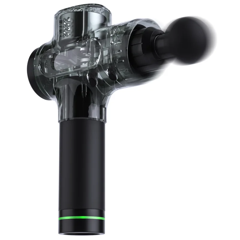 
2021 new transparent deep percussion muscle 5530 model massage gun dropshipping with lcd screen 