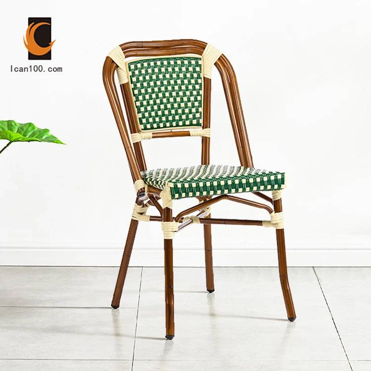 China Manufacturer Mediterranean Uk Style High Quality Woven Rattan Chair Outdoor Dining Chaise