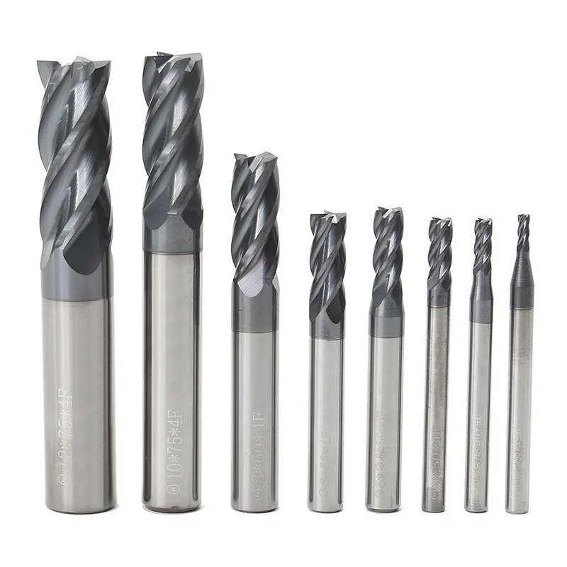 Highly Accurate Carbide CNC Metal Cutter Milling Cutter 4 flute milling cutter for carbide cutting tools