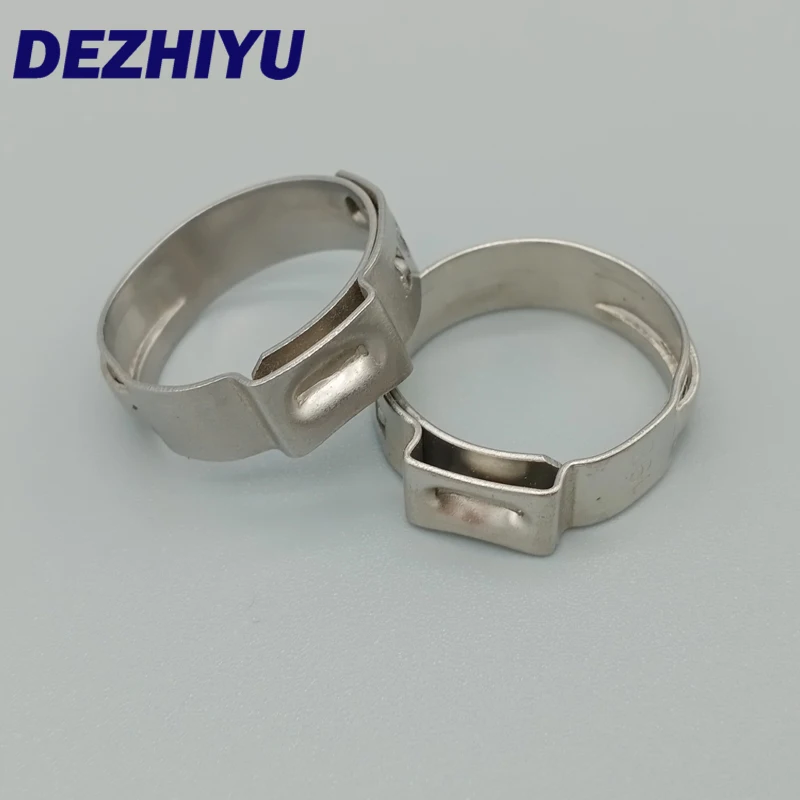 Towin steel clips stainless steel single ear 304 stainless steel pipe clamps hose clamp