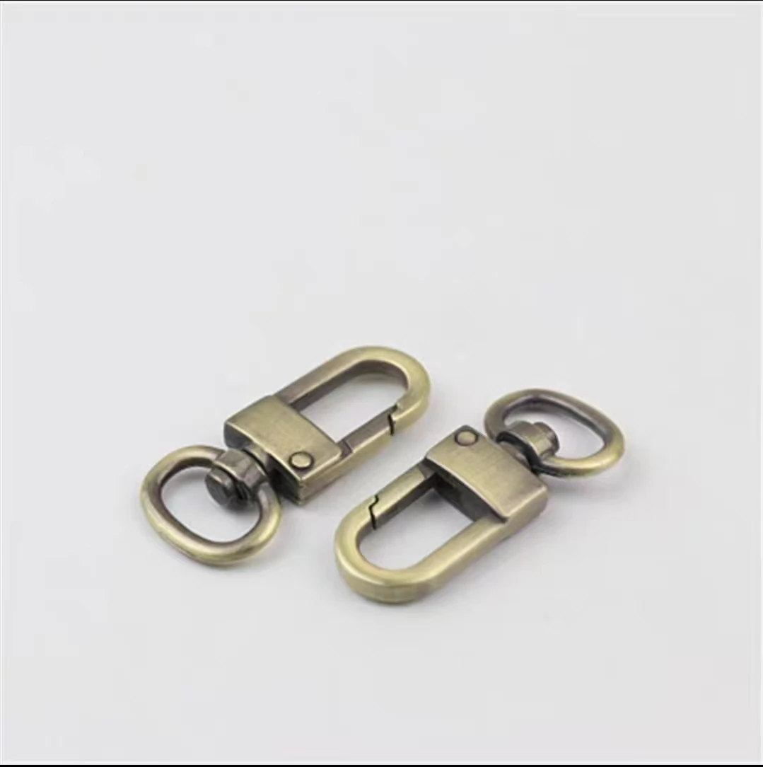 Custom multi-color luggage handbag leather hardware accessories dog buckle connection buckle