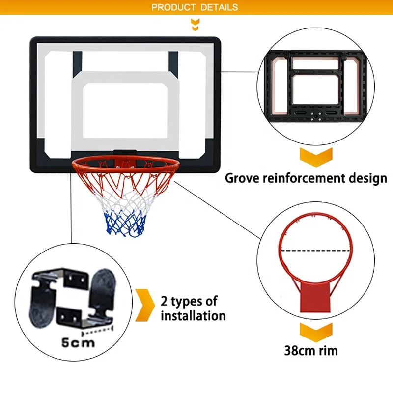 Портативный баскетбольный щит SA S010 с оборудованием для игры в баскетбол внутри и вне помещения