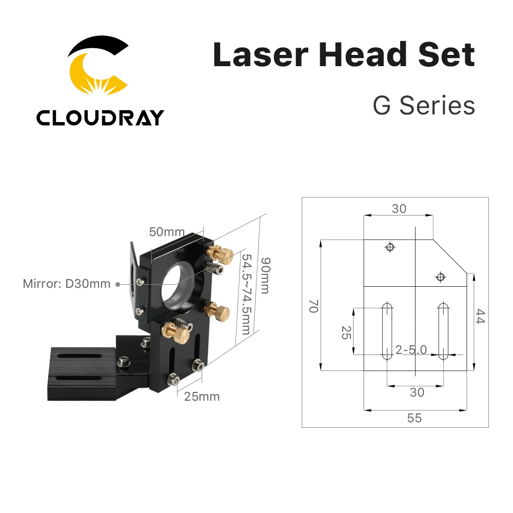 Cloudray CL38  G-Series 150W Laser Head 1st/2nd Mirror Support DIY Mechanical Parts