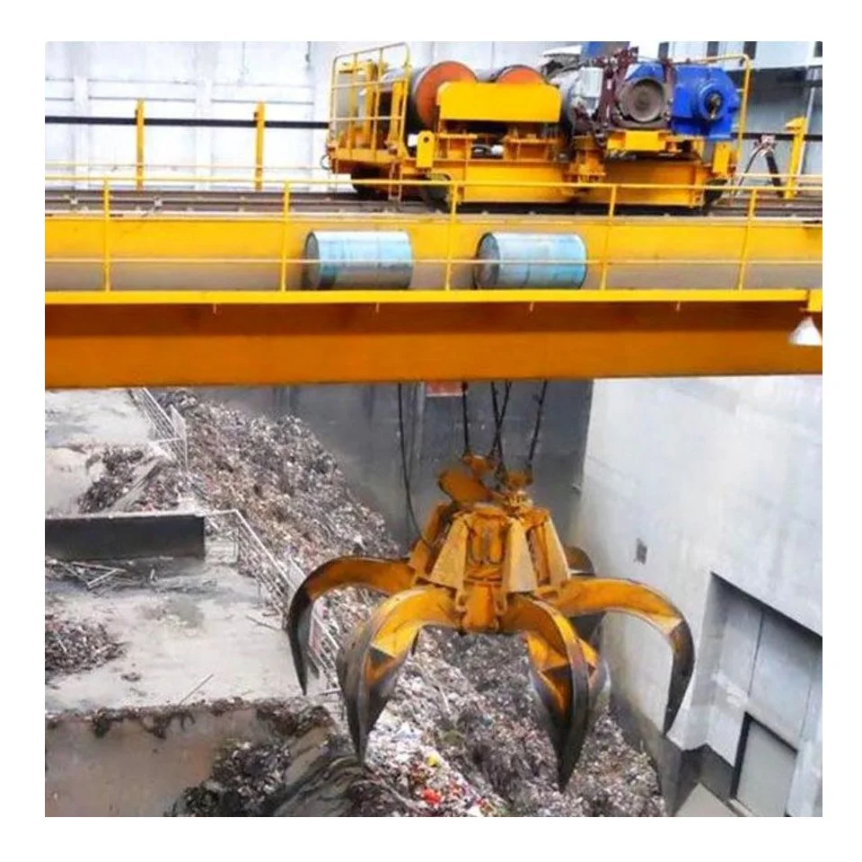 Workshop High Performance 20 Ton QZ Type Electric Double Beam Grab Bucket Crane